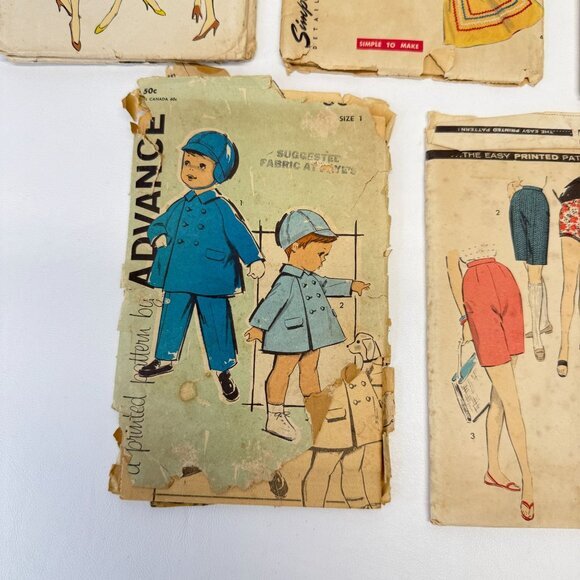 Vintage Sewing Patterns Lot 50s Kitschy Retro Simplicity 4857 Butterick‎ Advance - Picture 5 of 6